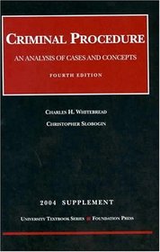 2004 Supplement to Criminal Procedure