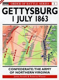 Gettysburg Confederate: The Army of Northern Virginia 1 July 1863 (Order of Battle Series , No 1)
