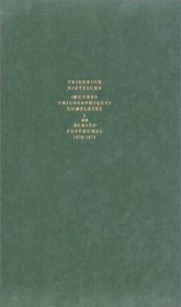 Oeuvres philosophiques compltes, tome 1 : Ecrits posthumes 2 - 1870-1873