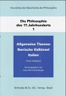 Grundri der Geschichte der Philosophie, Die Philosophie des 17. Jahrhunderts, in 2 Halbbdn. Bd.1. Allgemeine Themen, Iberische Halbinsel, Italien