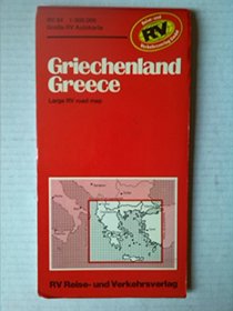 Griechenland, grosse RV Autokarte: 1:800.000 = Greece, large RV road map : 1:800.000 (German Edition)