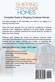 Shipping Container Homes: Definitive Guide to Designing and Building a Shipping Container Home Including Living, Traveling, and Budgeting Tips (Sustainable Living, Shipping Container, Small Home)