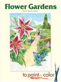 Flower Gardens to Paint or Color