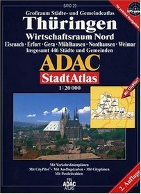 ADAC Stdte- und Gemeindeatlas Groraum Thringen / Wirtschaftsraum Nord 1 : 20 000