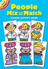 People Mix and Match Sticker Activity Book (Dover Little Activity Books)