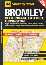 AA Street by Street: Bromley, Beckenham, Catford, Orpington