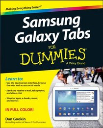 Samsung Galaxy Tabs For Dummies (For Dummies (Computer/Tech))