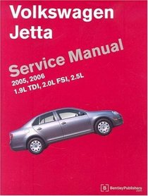 Volkswagen Jetta Service Manual: 2005-2006 (A5 Platform) 1.9L TDI, 2.0L FSI, 2.5L