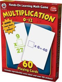 Hands-On Learning Multiplication 0-12 Card Game (Hands-On Learning Card Games)