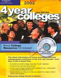 Four Year Colleges 2002, Guide to (Peterson's Four Year Colleges, 2002)