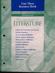 The Language of Literature Unit Three Resource Book