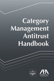 Category Management Antitrust Handbook