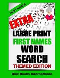 Extra Large Print Word Search - First Names