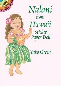 Nalani from Hawaii Sticker Paper Doll