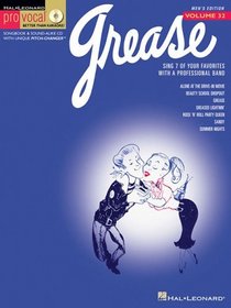 Grease Vol. 32 Bk/CD Pro Vocal Series Male Singers (Pro Vocal Men's Edition)