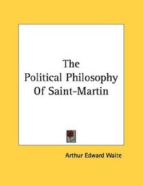 The Political Philosophy Of Saint-Martin
