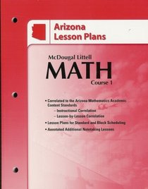 Arizona Lesson Plans McDougal Littell Math Course 1