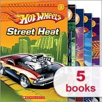 Hot Wheels 5 Pack (5 Books) (Scholastic Reader Level 1, Racing USA, Start Your Engines, Street Heat, Stunt Show, To the Extreme)