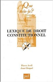 Lexique de droit constitutionnel
