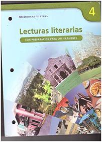 Lecturas literarias 4 Workbook (Con preparacion para los examenes)