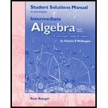 Intermediate Algebra Concepts and Graphs - STudents Solution Manual - 2002