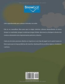 Libros Para Colorear Para Adultos: Animales con estilo Paginas Para Colorear y reducir el estres (Spanish Edition)