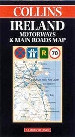 Ireland Motorways and Main Roads Map