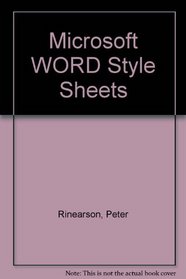 Microsoft Word Style Sheets