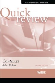 Brain's Sum and Substance Quick Review on Contracts, 8th (Quick Review Series)