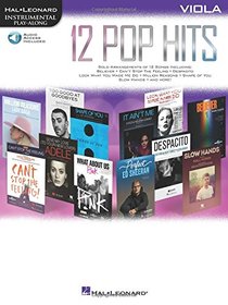 12 Pop Hits: Viola (Hal Leonard Instrumental Play-along)