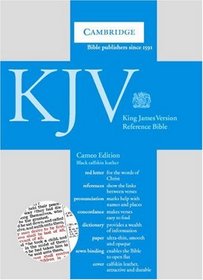 KJV Cameo Reference Edition (Black Calfskin Leather)