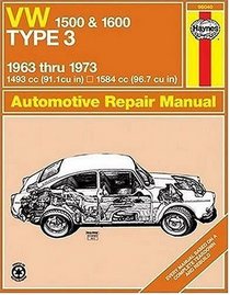 Haynes Repair Manuals: VW Type 3, 1500 and 1600, 1963-1973