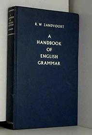 A handbook of English grammar