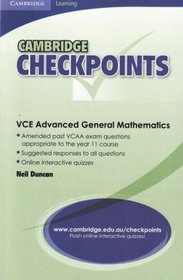 Cambridge Checkpoints VCE Advanced General Maths Units 1and 2: Units 1&2