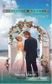 The Wedding Contract (Harlequin Romance, No 3818) (Larger Print)