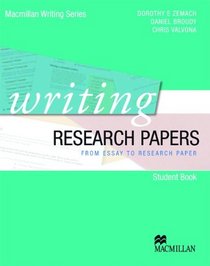 Writing Research Papers (Macmillan Writing Series)