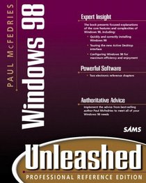 Paul Mcfedries' Windows 98 Unleashed, Professional Reference Edition