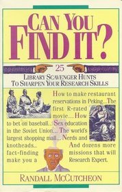 Can you find it?: 25 library scavenger hunts to sharpen your research skills