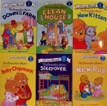 Berenstain Bears Pack - Down on the Farm / Baby Chipmunk / New Kitten / New Pup / Sleepover / Clean