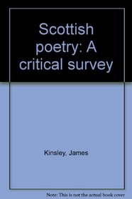 Scottish poetry: A critical survey
