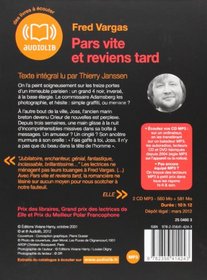 Pars vite et reviens tard: Livre audio 2CD MP3 (French Edition)