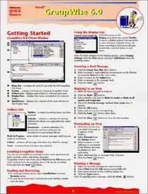 Novell GroupWise 6.0 Quick Source Reference Guide