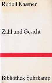 Zahl und Gesicht: Nebst einer Einleitung, Der Umriss einer universalen Physiognomik (Bibliothek Suhrkamp) (German Edition)