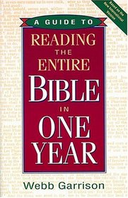 A Guide to Reading the Entire Bible in One Year