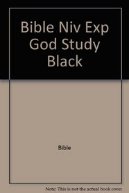 Bible Niv Exp God Study Black