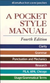 Pocket Style Manual 4e & Working with Sources MLA Quick Reference