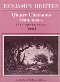 Quatre Chansons Francais (Score) (Faber Edition)