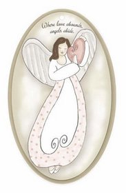 Love Abounds Angel Mini Plaque