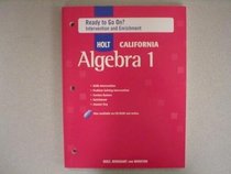 Ready to Go On? Intervention and Enrichment (HOLT CALIFORNIA Algebra 1)