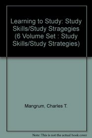 Learning to Study: Study Skills/Study Stragegies (6 Volume Set : Study Skills/Study Strategies)